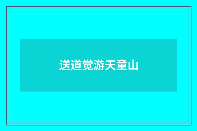送道觉游天童山