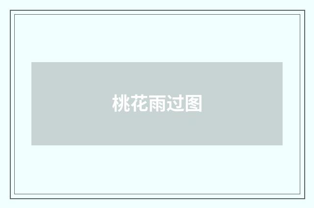 桃花雨过图