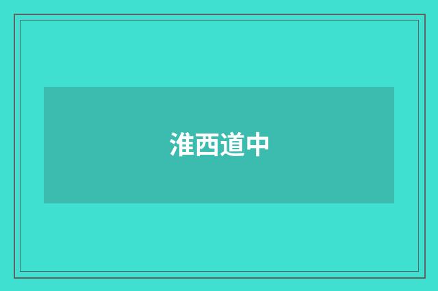 淮西道中