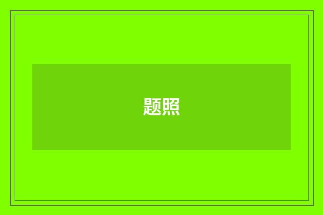 题照