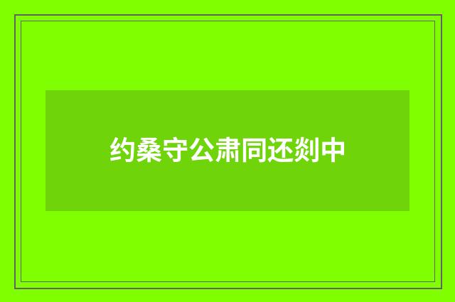 约桑守公肃同还剡中