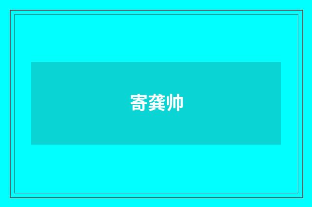 寄龚帅