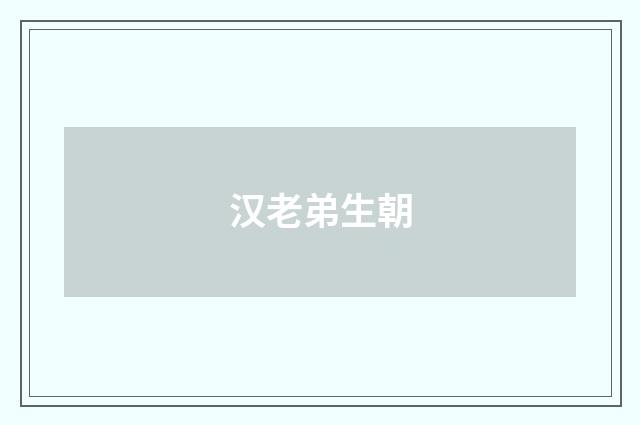 汉老弟生朝