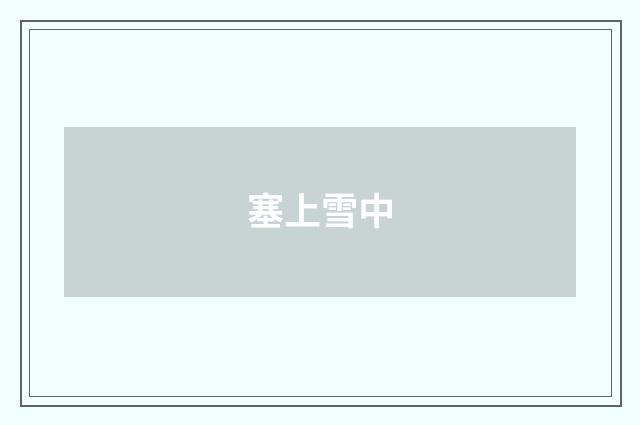 塞上雪中