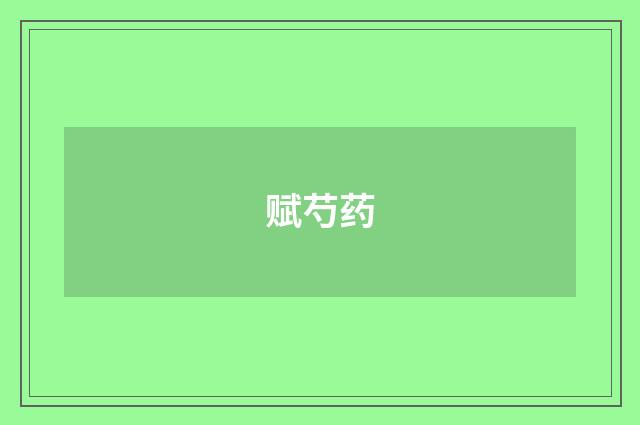 赋芍药