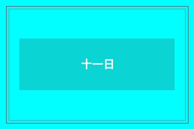 十一日