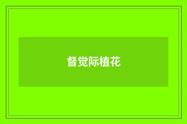 督觉际植花