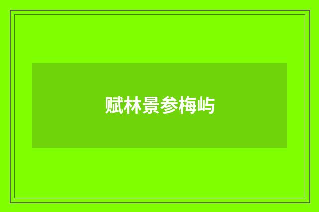 赋林景参梅屿