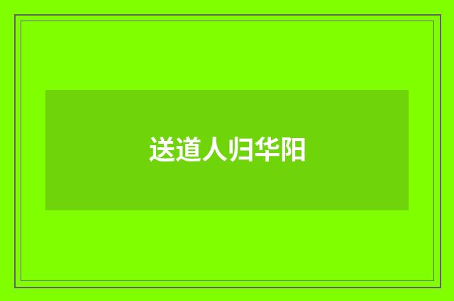送道人归华阳