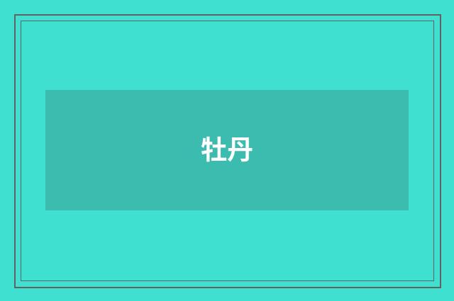 牡丹