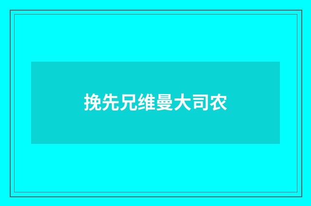 挽先兄维曼大司农