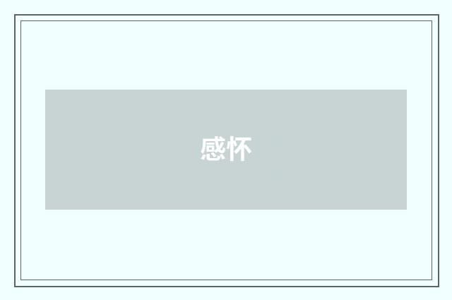 感怀