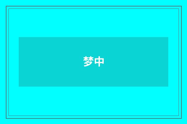 梦中