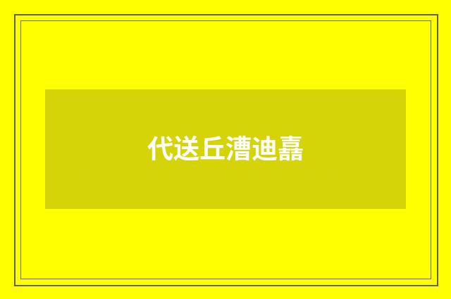 代送丘漕迪嚞