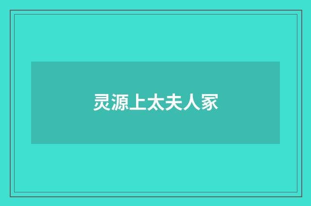 灵源上太夫人冢