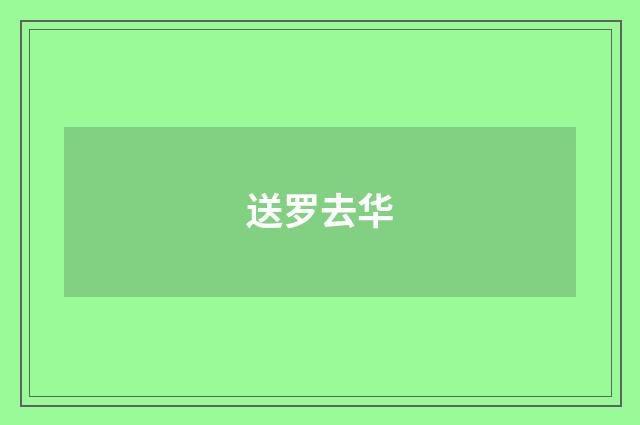 送罗去华