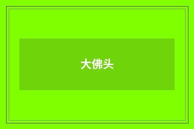 大佛头