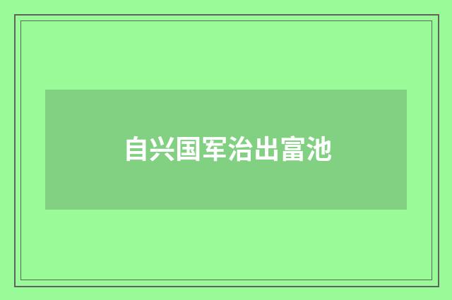 自兴国军治出富池