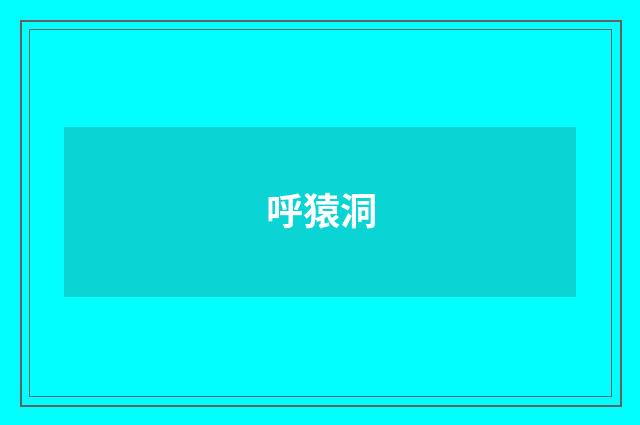 呼猿洞