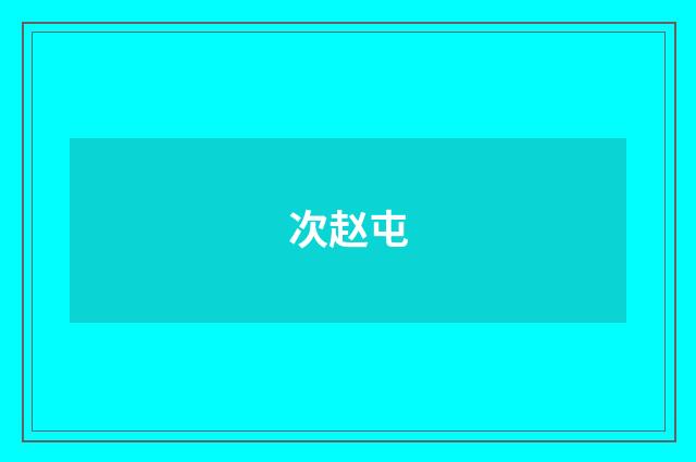 次赵屯
