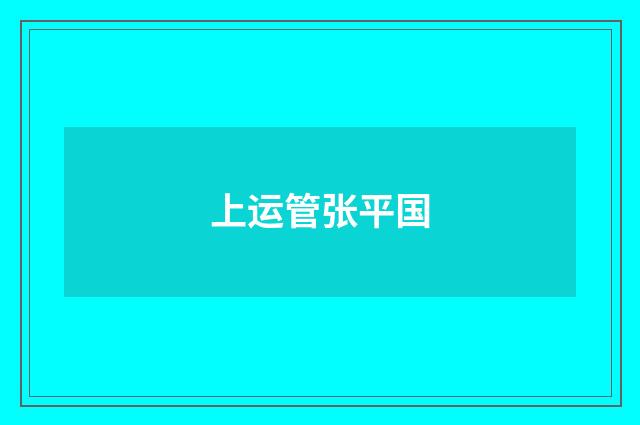 上运管张平国