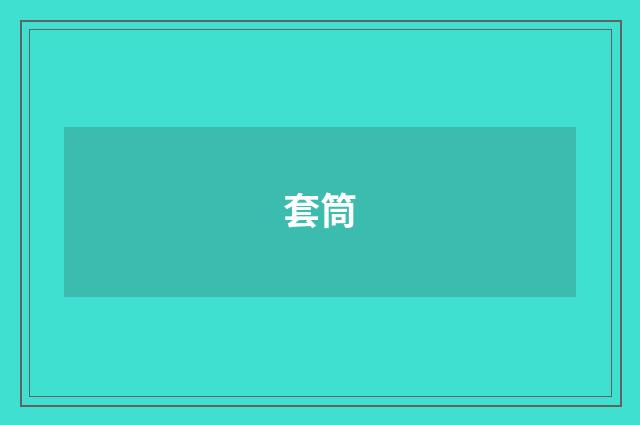 套筒