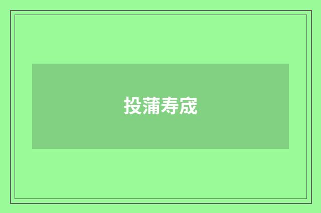 投蒲寿宬