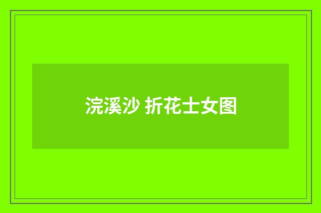 浣溪沙 折花士女图