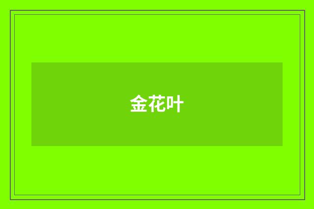 金花叶