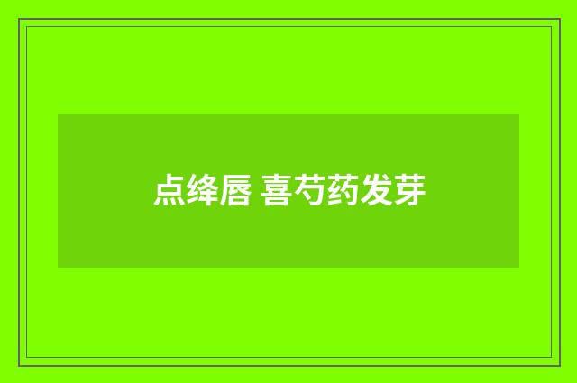 点绛唇 喜芍药发芽