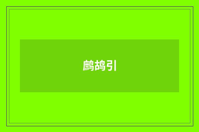 鹧鸪引
