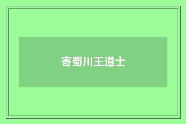 寄蜀川王道士