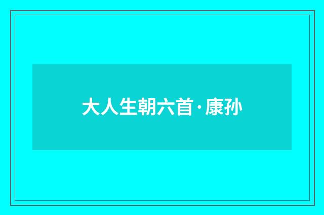 大人生朝六首·康孙