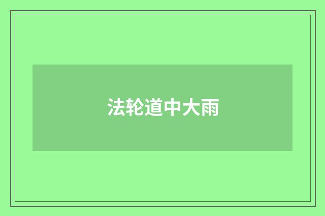 法轮道中大雨