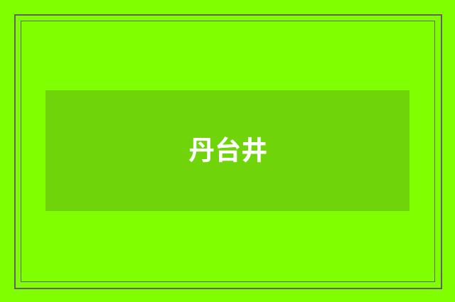 丹台井