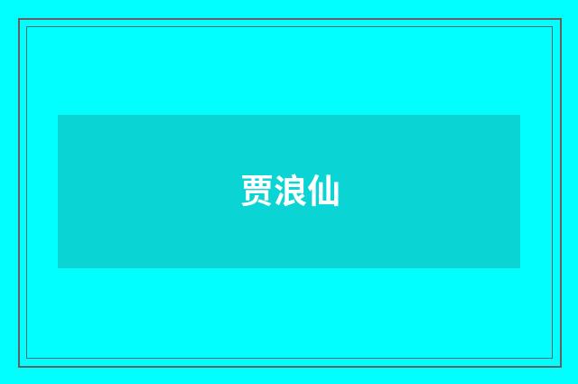 贾浪仙