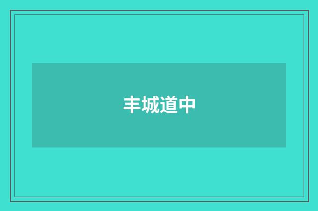 丰城道中