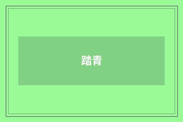 踏青