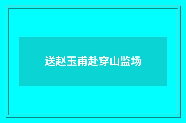 送赵玉甫赴穿山监场