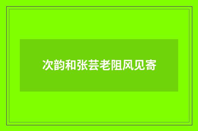 次韵和张芸老阻风见寄