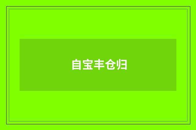 自宝丰仓归