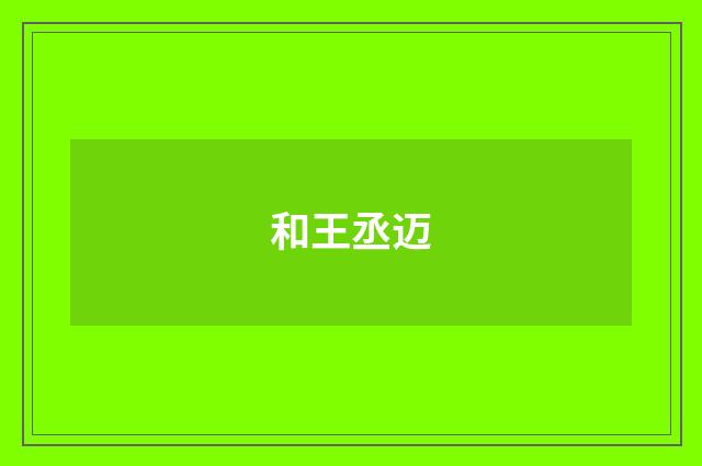 和王丞迈