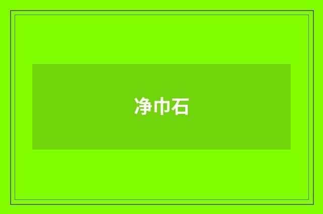 净巾石
