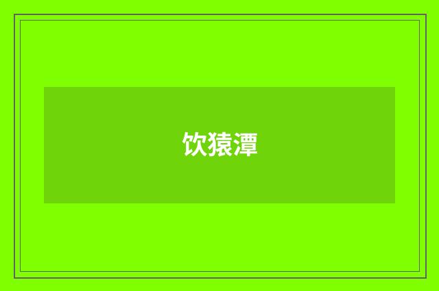饮猿潭
