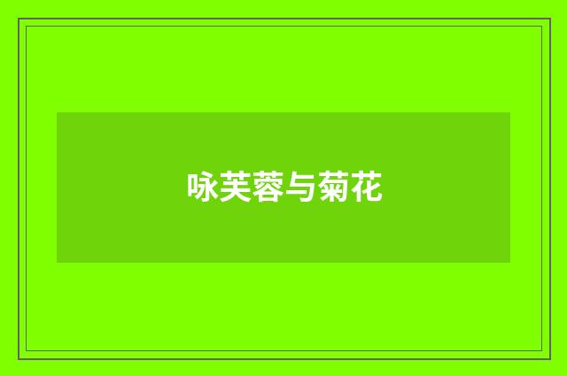 咏芙蓉与菊花