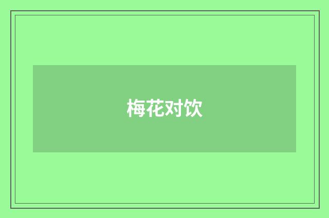 梅花对饮