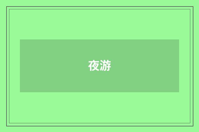 夜游