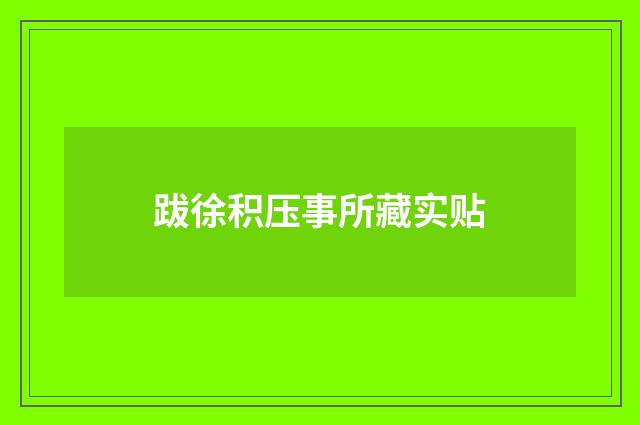 跋徐积压事所藏实贴