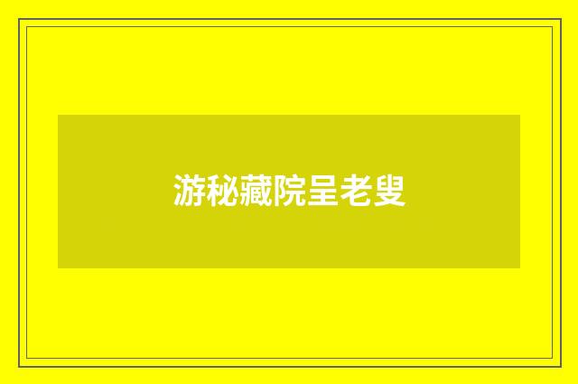 游秘藏院呈老叟