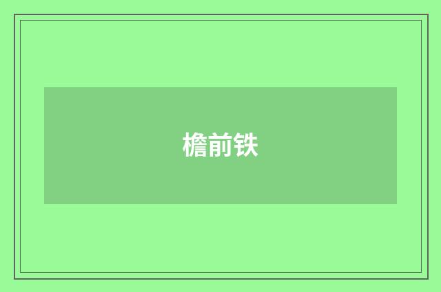 檐前铁
